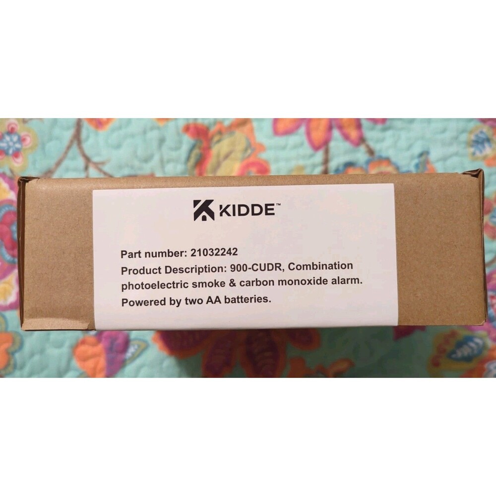 Kidde Smoke & Carbon Monoxide Gas Alarm Self Testing Photoelectric 900-CUDR